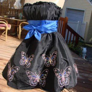 BETSEY JOHNSON RARE VINTAGE BUTTERFLY COCKTAIL PARTY DRESS~4